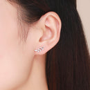 925 Sterling Silver Earrings with CZ-6
