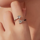 925 Sterling Silver White Gold Plated Pavé CZ Rings for Women-7