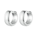 925 Sterling Silver Platinum Plated Earrings 11x5mm for Women-1