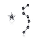 925 Sterling Silver Earrings with Pavé Setting CZ - 2.3cm Height-1