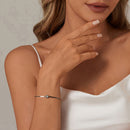 S925 Sterling Silver 5.0mm Moissanite Bracelet for Women-6