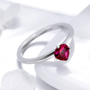 925 Sterling Silver Plated Platinum CZ Ring Size 6 for Women - 0