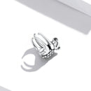 925 Sterling Silver CZ Pavé Setting Earrings-3
