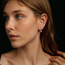 925 Sterling Silver & Moissanite 0.30 Carat Earring with Freshwater Pearl for Women-7