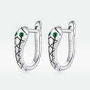 925 Sterling Silver Plated Platinum CZ Earrings for Women-6