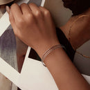 925 Sterling Silver White Gold Plated Bracelet for Women-9