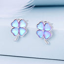 925 Sterling Silver Transparent Glass Earrings for Women-3