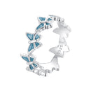 925 Sterling Silver Enamel Ring Size 6 for Women-3
