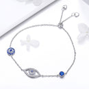 925 Sterling Silver Bracelet 22cm Length 0.9*2.2cm for Women-3