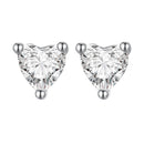 999 Platinum Plated S925 Silver Pavé Setting Earrings for Women-1