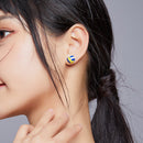 925 Sterling Silver Oxidized Enamel Earrings for Women-6