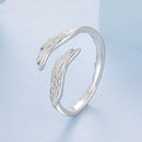 925 Sterling Silver White Gold Plated 0.2cm Ring for Women-2