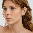 925 Sterling Silver & Plated Gold & Plated White Gold Earrings-7