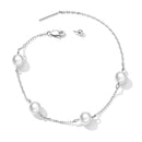 925 Sterling Silver Adjustable Pearl Bracelet for Women-5