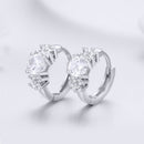 925 Sterling Silver Earrings with Pavé Setting and CZ Stone for Women-2