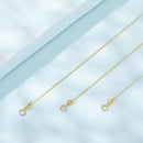 925 Sterling Silver + Plated White Gold 40cm Necklace-1