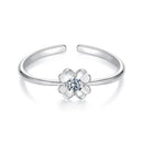 925 Sterling Silver Moissanite Ring Size E for Women-2