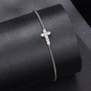 925 Sterling Silver Moissanite Bracelet 15+6cm, Plated White Gold, for Women-2