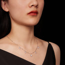 925 Sterling Silver 5.0mm Moissanite Necklace for Women-7