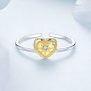 925 Sterling Silver Plated White Gold Pavé Setting CZ Ring for Women-5