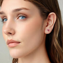 925 Sterling Silver Earrings with Pavé Setting CZ-7