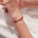 925 Sterling Silver White Gold Plated Adjustable Bracelet with Cotton Cord for Women-7