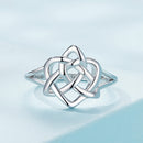 925 Sterling Silver Ring Size 6.0 with Platinum Plating-4