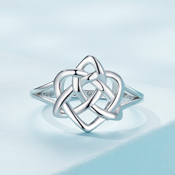 925 Sterling Silver Ring Size 6.0 with Platinum Plating