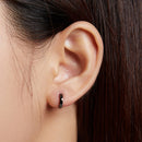 925 Sterling Silver & Plated Black Gold Earrings-8