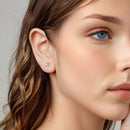 925 Sterling Silver Oxidized Silver 0.7cm Earrings-7