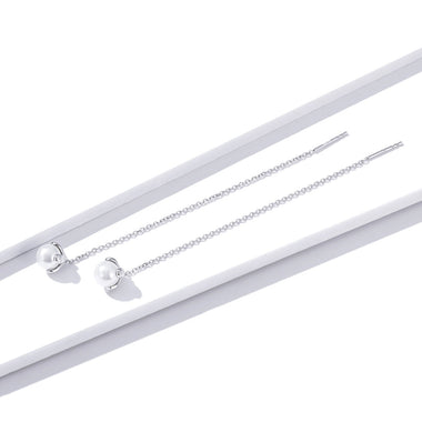 925 Sterling Silver Earrings with Quality Shell Pearl - 0