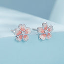 925 Sterling Silver Multi-Color Enamel Pavé CZ Earrings-5
