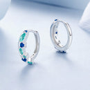 925 Sterling Silver Earrings with Pavé Setting and White Gold Plating for Women-6