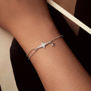 925 Sterling Silver & White Gold Plated Pave Setting CZ Bracelet 15+6cm-4