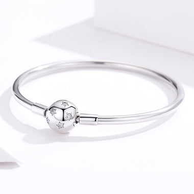 925 Sterling Silver Adjustable Bracelet Style Nan Size 17cm for Men - 0