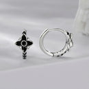 925 Sterling Silver Enamel and CZ Earrings for Women-3