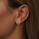925 Sterling Silver 10mm Moissanite Earrings for Women-6