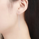925 Sterling Silver Plated Platinum Earrings-6