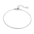 925 Sterling Silver Adjustable Platinum Plated Bracelet for Women-1