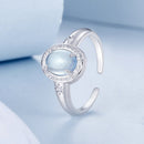 925 Sterling Silver Ring with Pavé Setting CZ, 0.2cm Width, White Gold Plated, Style E, Women-3