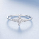 925 Sterling Silver White Gold Plated Ring with Pavé Setting CZ, Size 6.0 for Women-3
