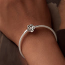 925 Sterling Silver Bracelet with Oxidized Finish and CZ 17.0 cm-7