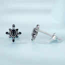 925 Sterling Silver Earrings with Pavé Setting CZ, Size 0.8*0.7cm for Women-5