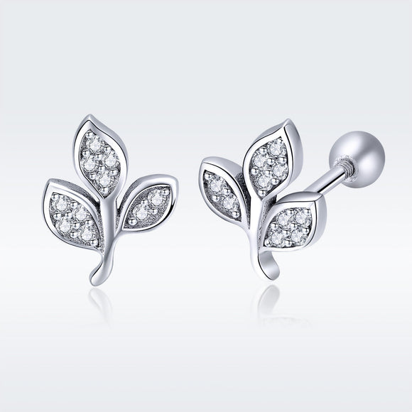 925 Sterling Silver Oxidized Pavé Setting CZ Earrings