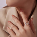 925 Sterling Silver Moissanite 0.25cm White Gold Plated Ring - Size E for Women-7