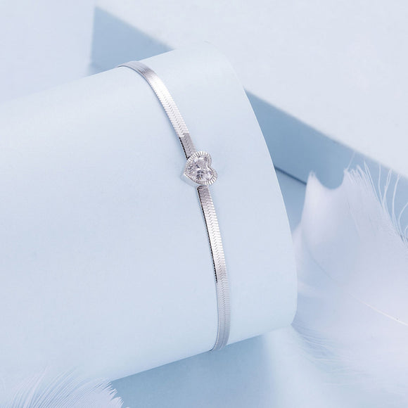 925 Sterling Silver Pavé CZ Bracelet for Women