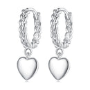 S925 Sterling Silver Earrings for Women with Platinum Plating-1