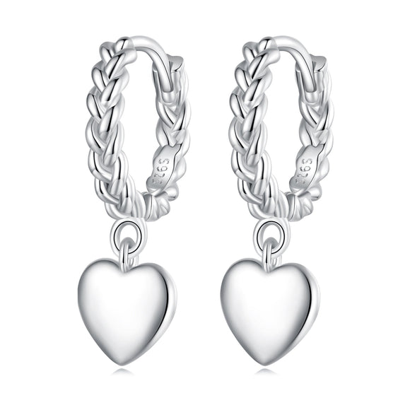 S925 Sterling Silver Earrings for Women with Platinum Plating
