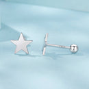 925 Sterling Silver Earrings 0.7cm-5