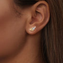 925 Sterling Silver Earrings with White Gold Plating for Women-7